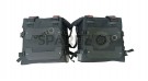Fit For Royal Enfield Guerrilla 450 Black Canvas Pannier Bags With Mounting - SPAREZO